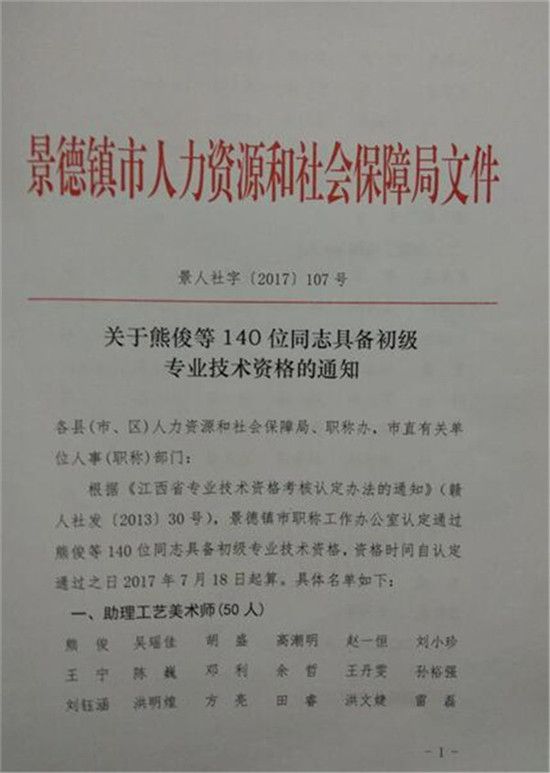 恭喜古鎮(zhèn)公司六名員工成功評定助理工程師職稱稱號